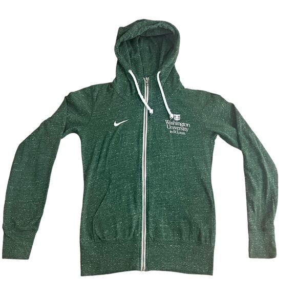 Nike X-SMALL Washington University St. Louis Full Zip Long Sleeve Hooded Jacket - Picture 9 of 11